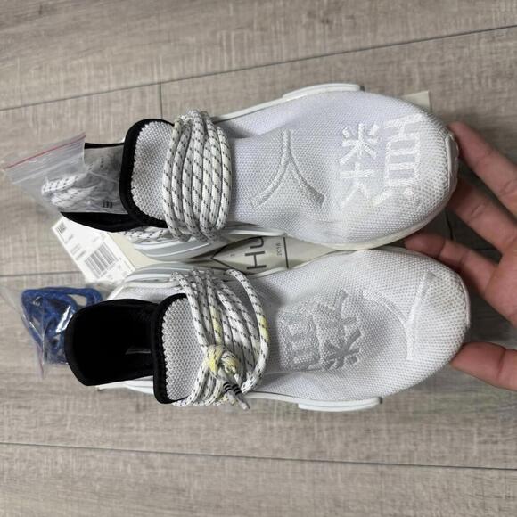 Adidas x NMD HU Human Race Pharrell Williams GY0092 Core White Size 4 Men main image 4